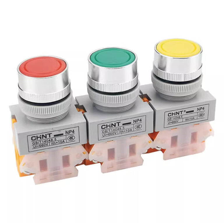 10PCS  Chint NP4-11BN Pushbutton Switches
