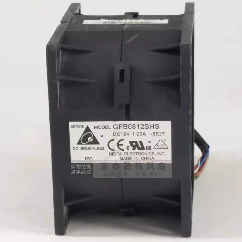 Delta GFB0812SHS 8056 DC12V 1.20A 8CM Dual Ball Cooling Fan