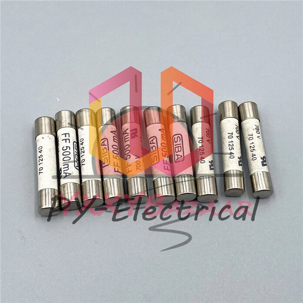 5pcs SIBA FF 500mA 700V 6.3x32mm Fast Acting Ceramic Fuse Links 195100 7012540