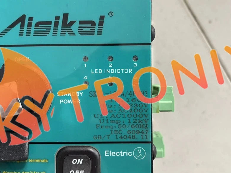 AISIKAI ATS Dual Power Automatic Transfer Switch 160A Switch SKT1-160/4P/M1