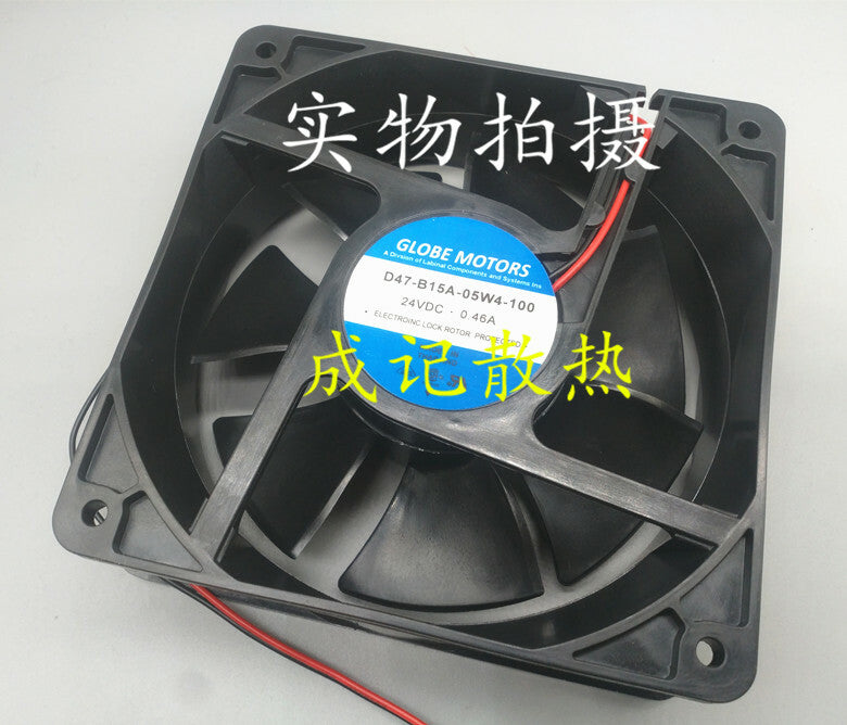 1pcs  GLOBEMOTORS D47-B15A-05W4-100 DC24V 0.46A cooling fan