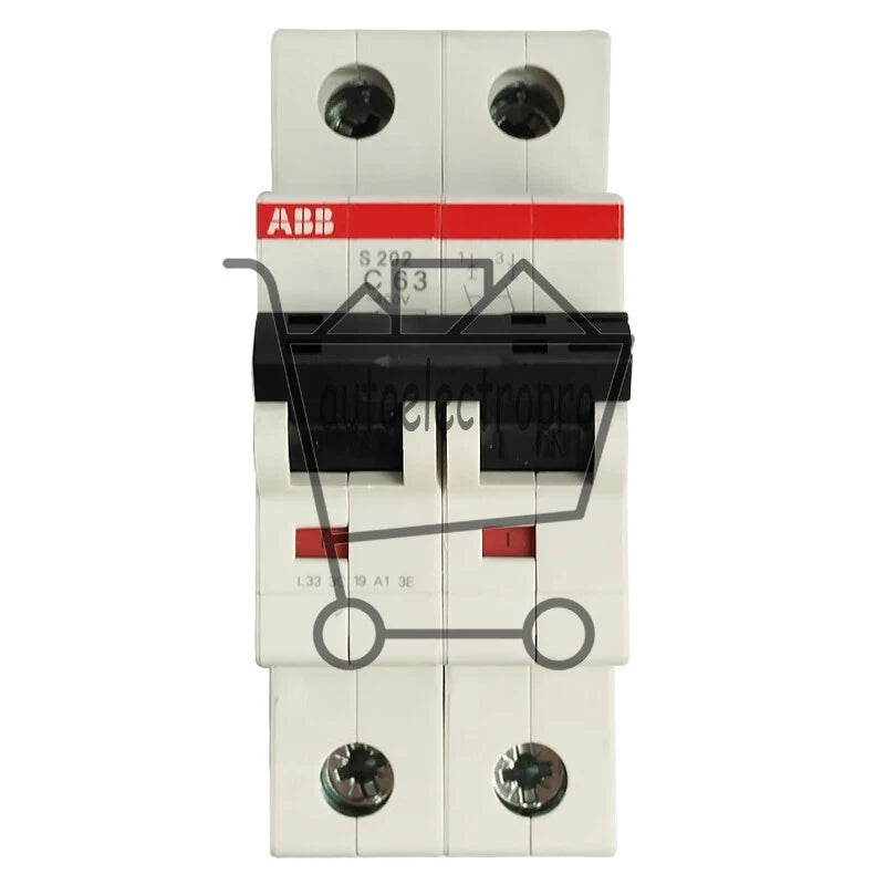 ABB S200 series miniature circuit breaker S202-C63 2-pole C Rated current 63A