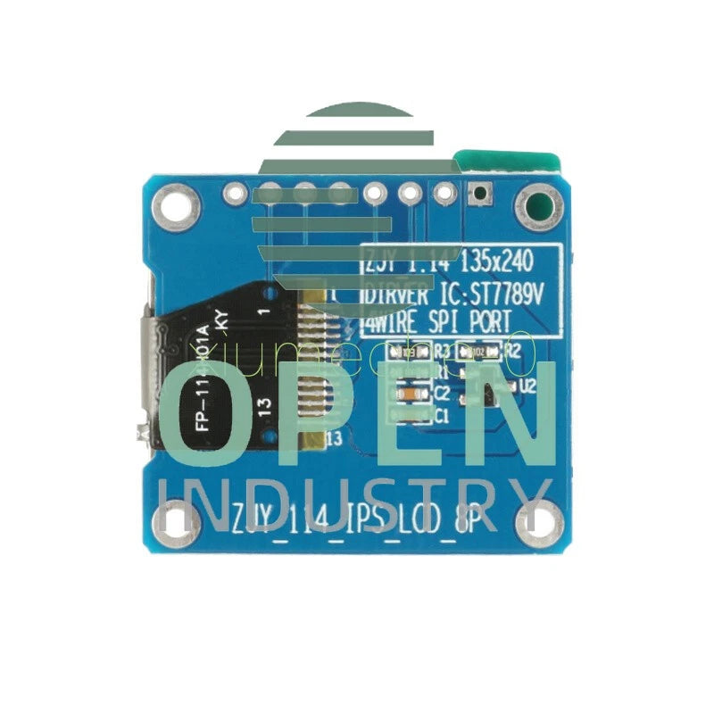 1.14 inch 135*240 3.3V SPI HD ST7789 IPS Full Color TFT Display Screen