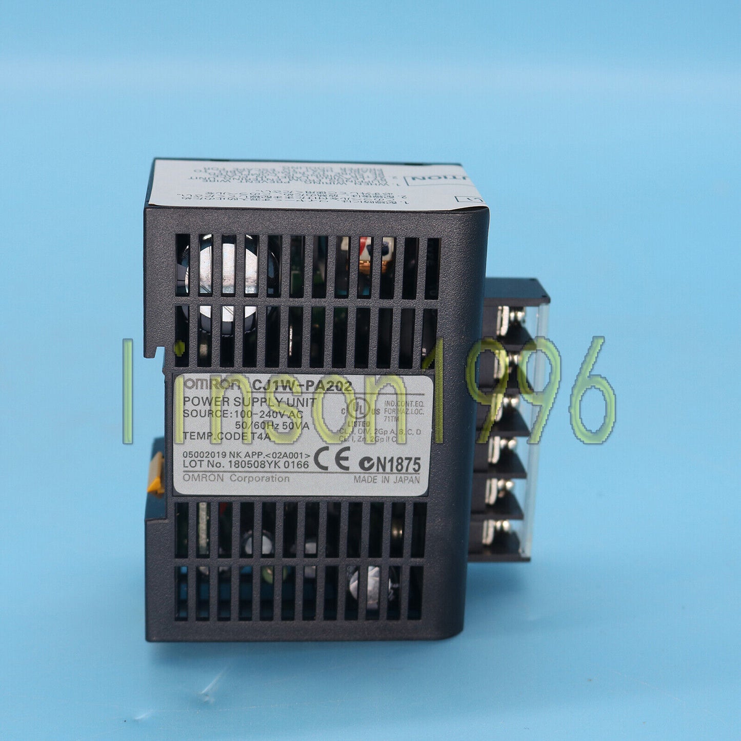 Used Omron CJ1W-PA202 Power Supply Unit 100-240VAC 50VA 50/60Hz - OMRON