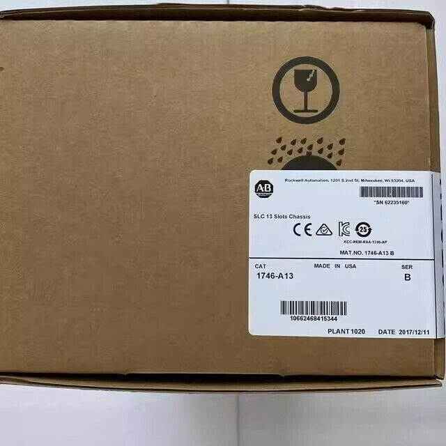 New Factory Sealed AB 1746-A13 1746A13 SLC 500 13 Slots PLC Chassis Rack - FACTORY SEALED