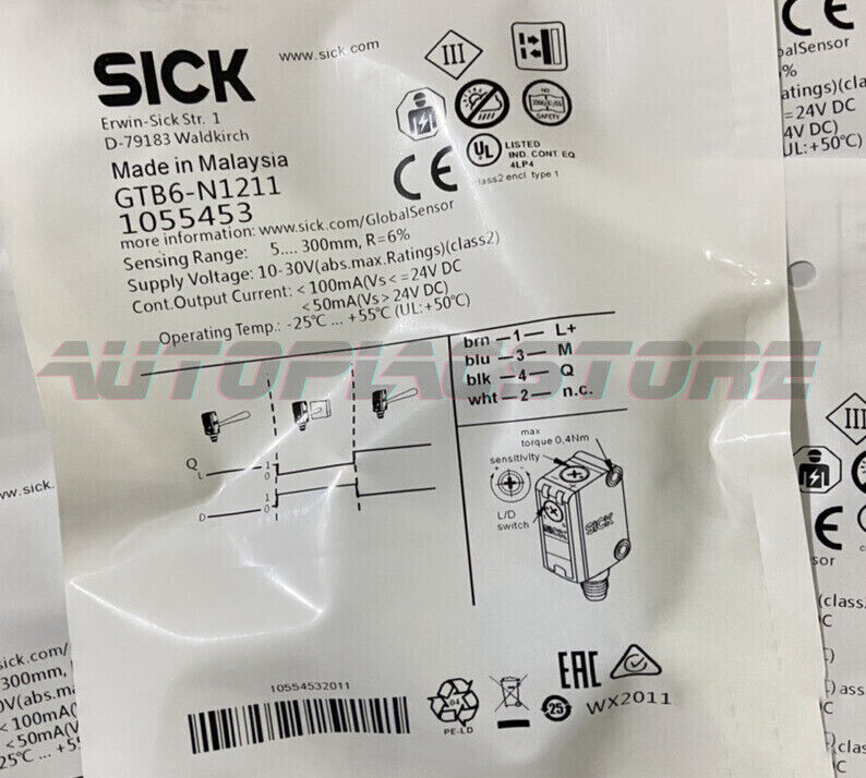 SICK GTB6N1211 Photoelectric Sensor - SICK