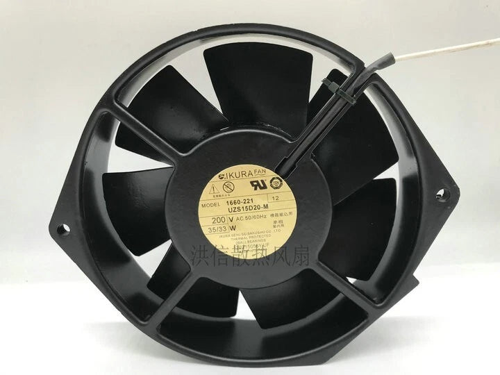 IKURA 1660-221 UZS15D20-M 200V 35/33W 172*150*38mm high temperature resistant fa