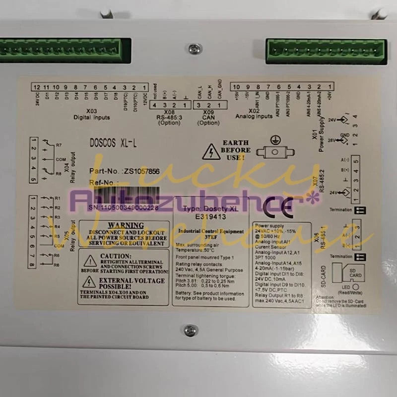 1 Pc. ZS1057856 Controller Panel Fit For Compair Compressor DELCOS XL-L