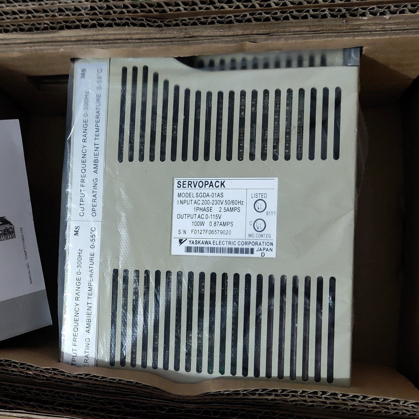 1PCS  YASKAWA SGDA-01AS SGDA01AS Servo Driver In Box ping