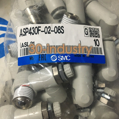 10pcs SMC ASP430F-02-08S Speed Control Valve Set - SMC