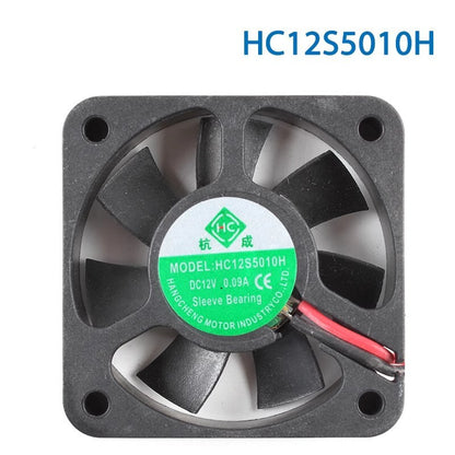 HC12S5010H 5010 12V 0.09A 5cm 2 wire silent cooling fan fan