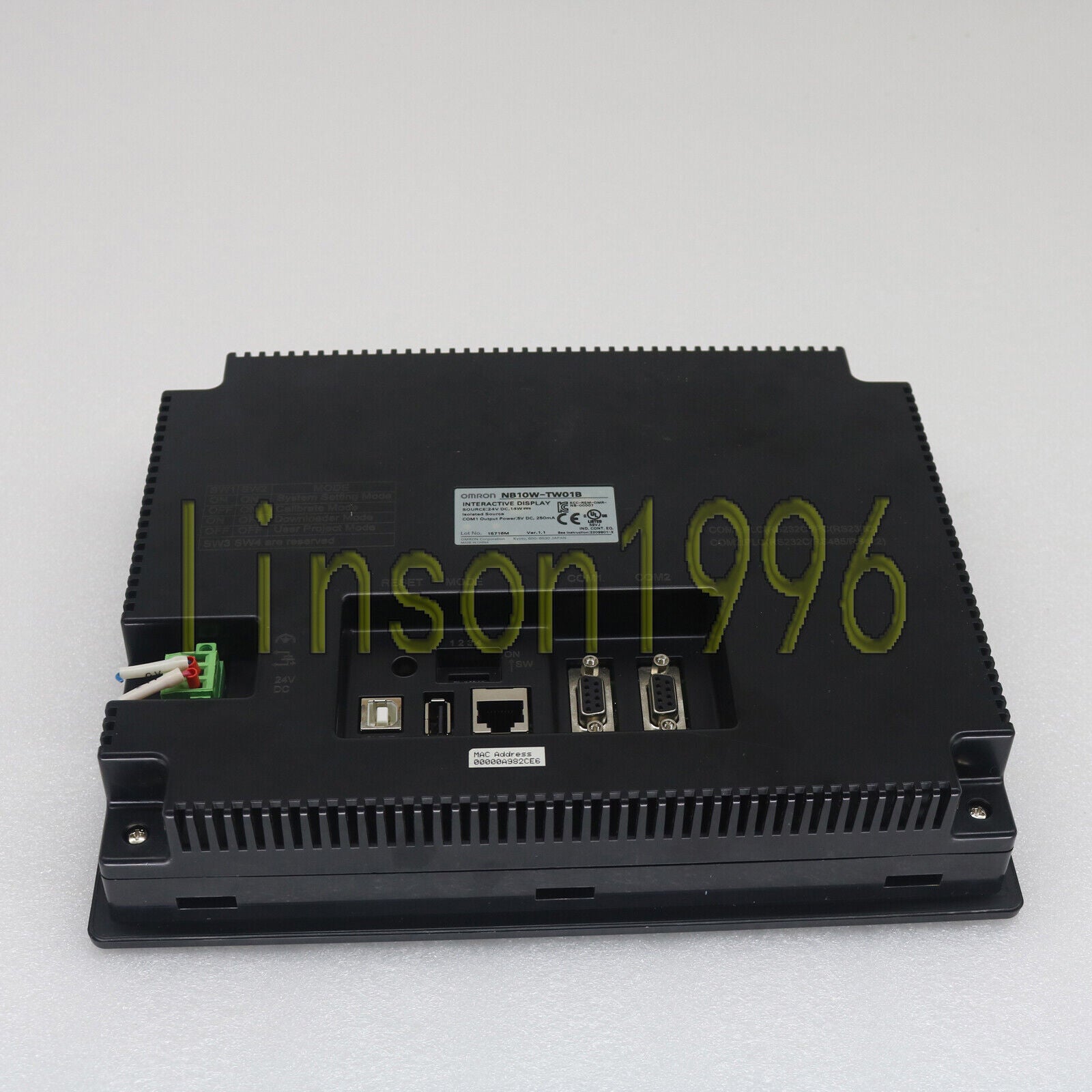 Omron Touch Screen NB10W-TW01B Tested Good Condition - OMRON