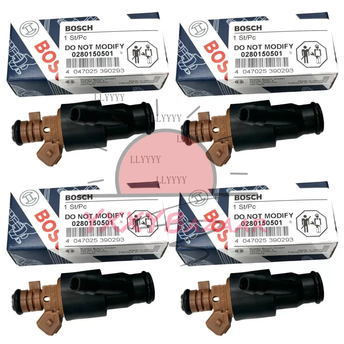 0280150501 4pcs Bosch Fuel Injectors Fits for 1994-99 BMW 318i 318ti 318is Z3 l4
