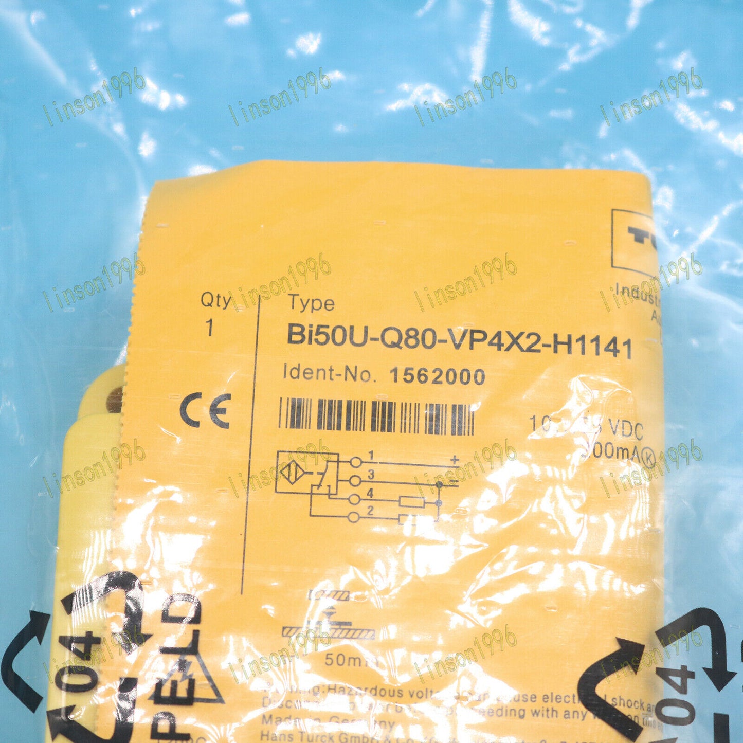 TURCK Proximity Switch BI50U-Q80-VP4X2-H1141 44172 - TURCK