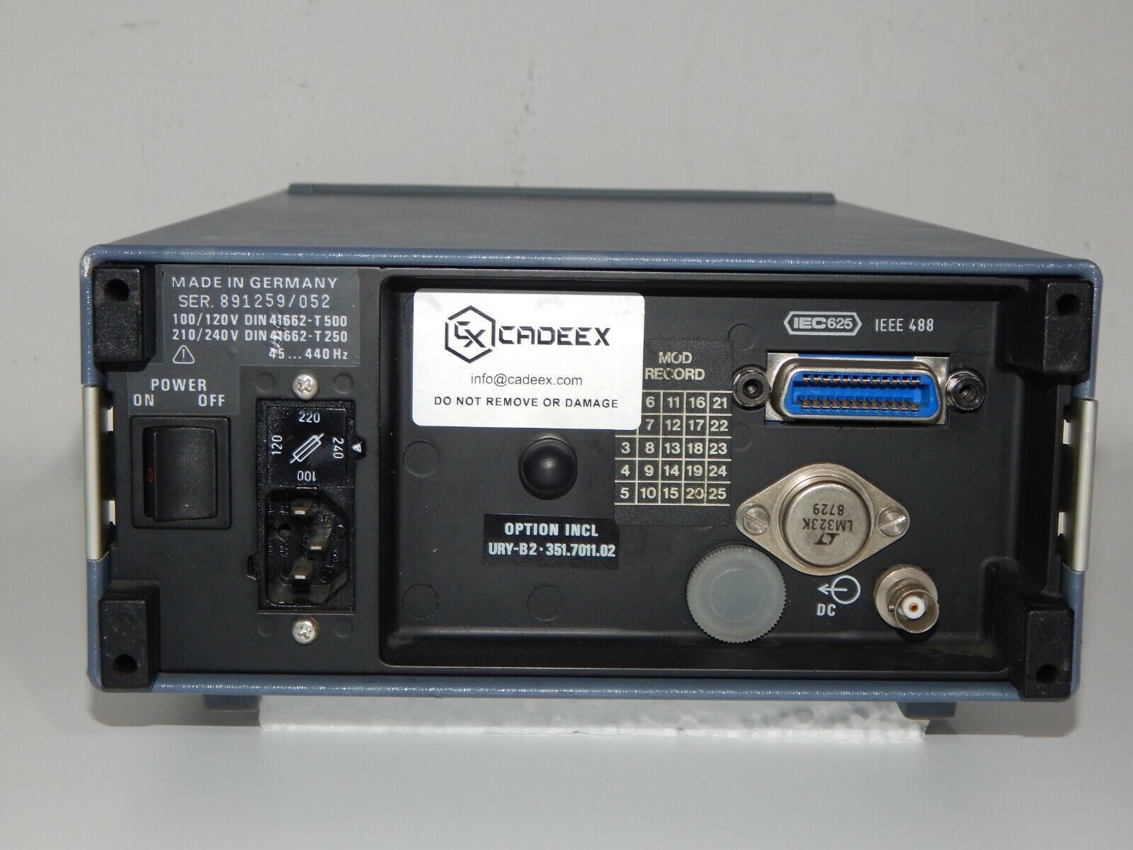 Rohde & Schwarz URY-B2 Millivoltmeter - ROHDE & SCHWARZ