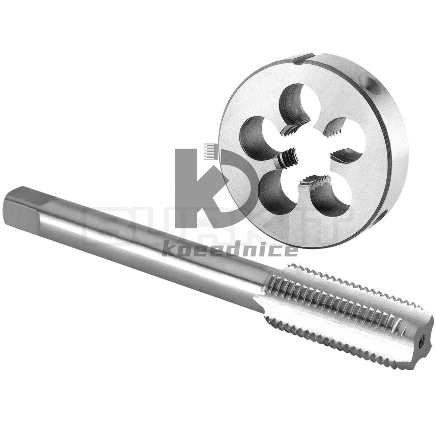M18 X 1.25 Tap and Die Set Left Hand, M18X1.25 Machine Thread Tap and Round Die