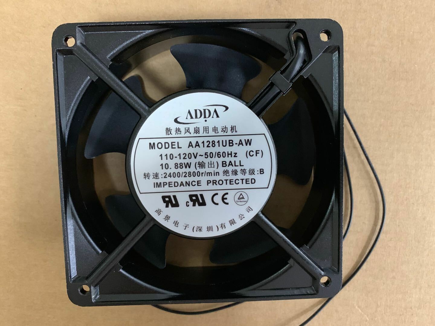 new ADDA AA1281UB-AW AT 12038 AC 110V Axial Cooling Fan