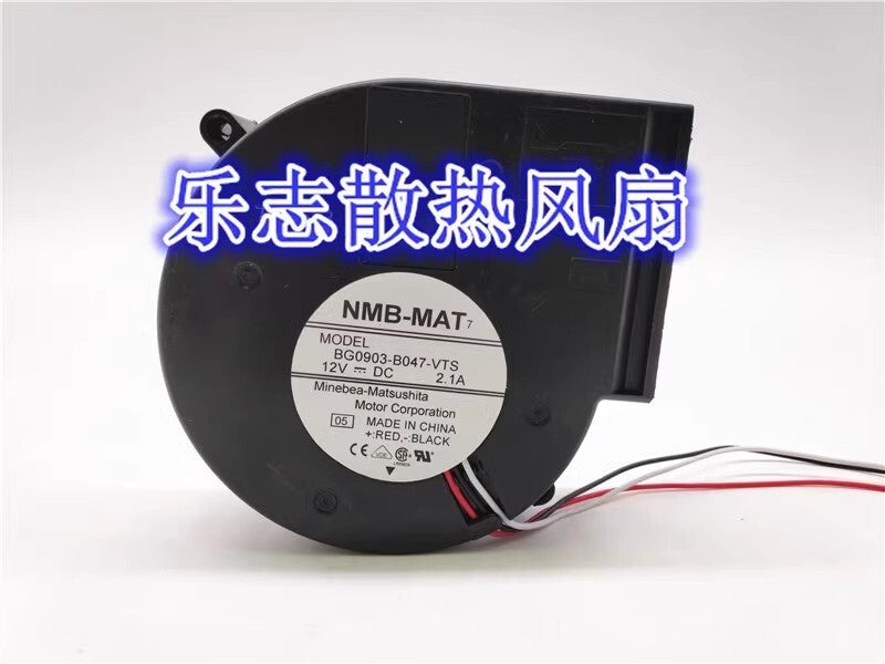 NMB-MAT BG0903-B047-VTS 9733 DC12V 2.1A 3-Wire High Airflow Turbo Cooling Fan