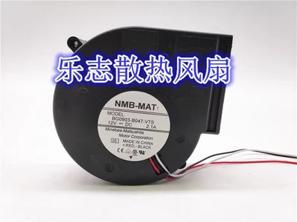 NMB-MAT BG0903-B047-VTS 9733 DC12V 2.1A 3-Wire High Airflow Turbo Cooling Fan