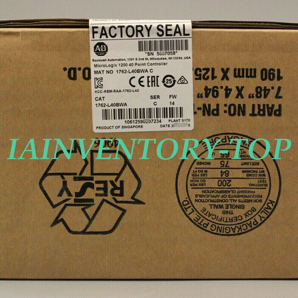 Allen Bradley 1762-L40BWA 1200 40 Point Controller New Sealed - KOEED