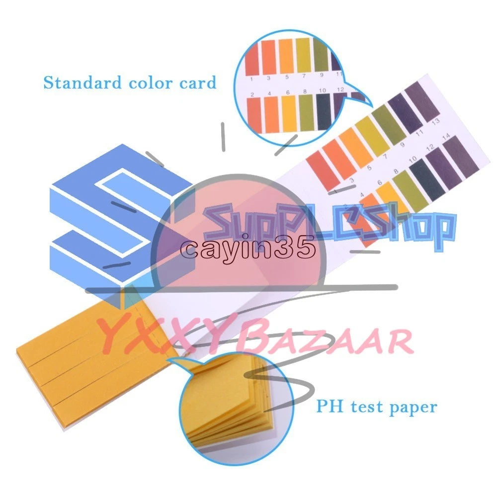 80Pcs PH Indicator Test Strips 1-14 Laboratory Paper Litmus Tester Urine Saliva