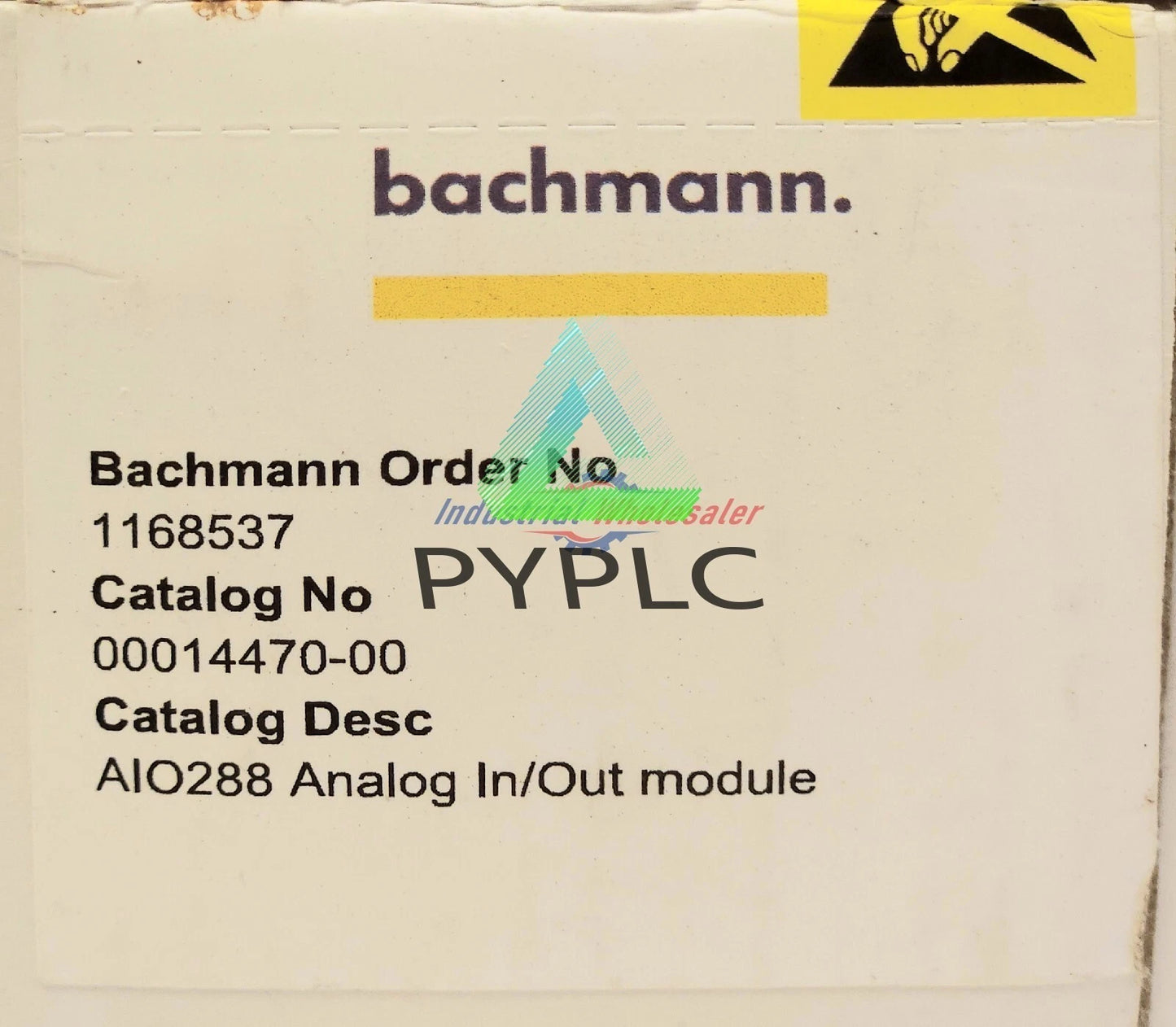 1PC BACHMANN AIO288 ANALOG Input Output Module 1168537 00014470-00 24 VDC