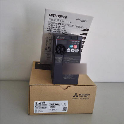 Mitsubishi Frequency Converter FR-E720-0.75K, 1-Year Warranty - MITSUBISHI
