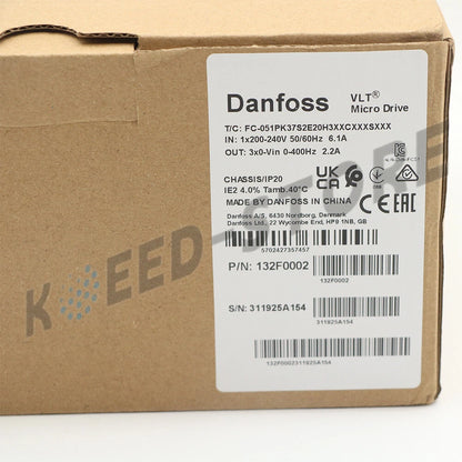 1PCS DANFOSS 132F0002 FC-051PK37S2E20H3XXCXXXSXXX Inverter