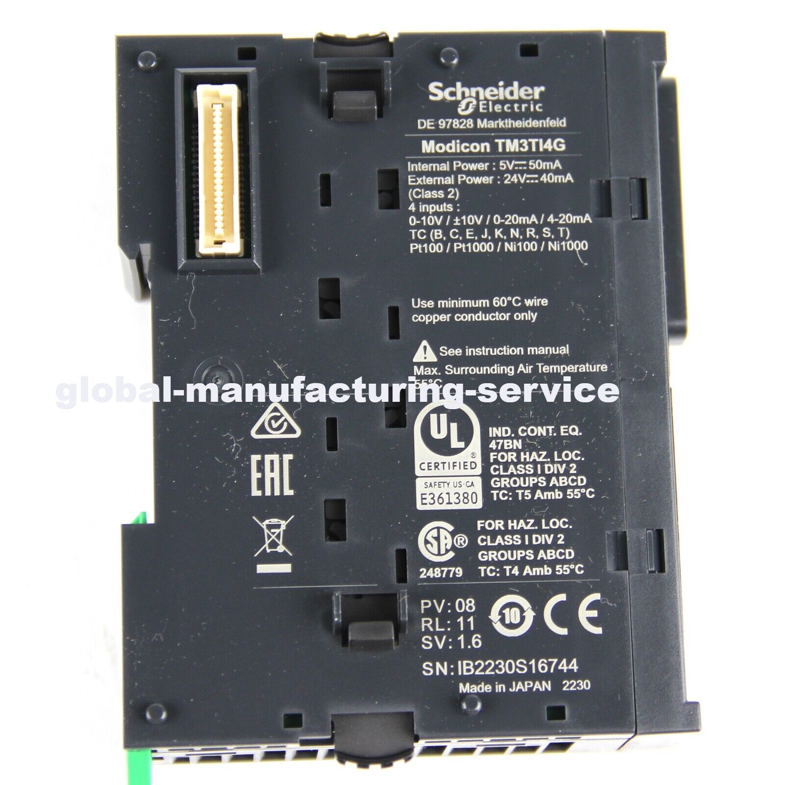 Schneider TM3TI4G PLC Module - SCHNEIDER ELECTRIC