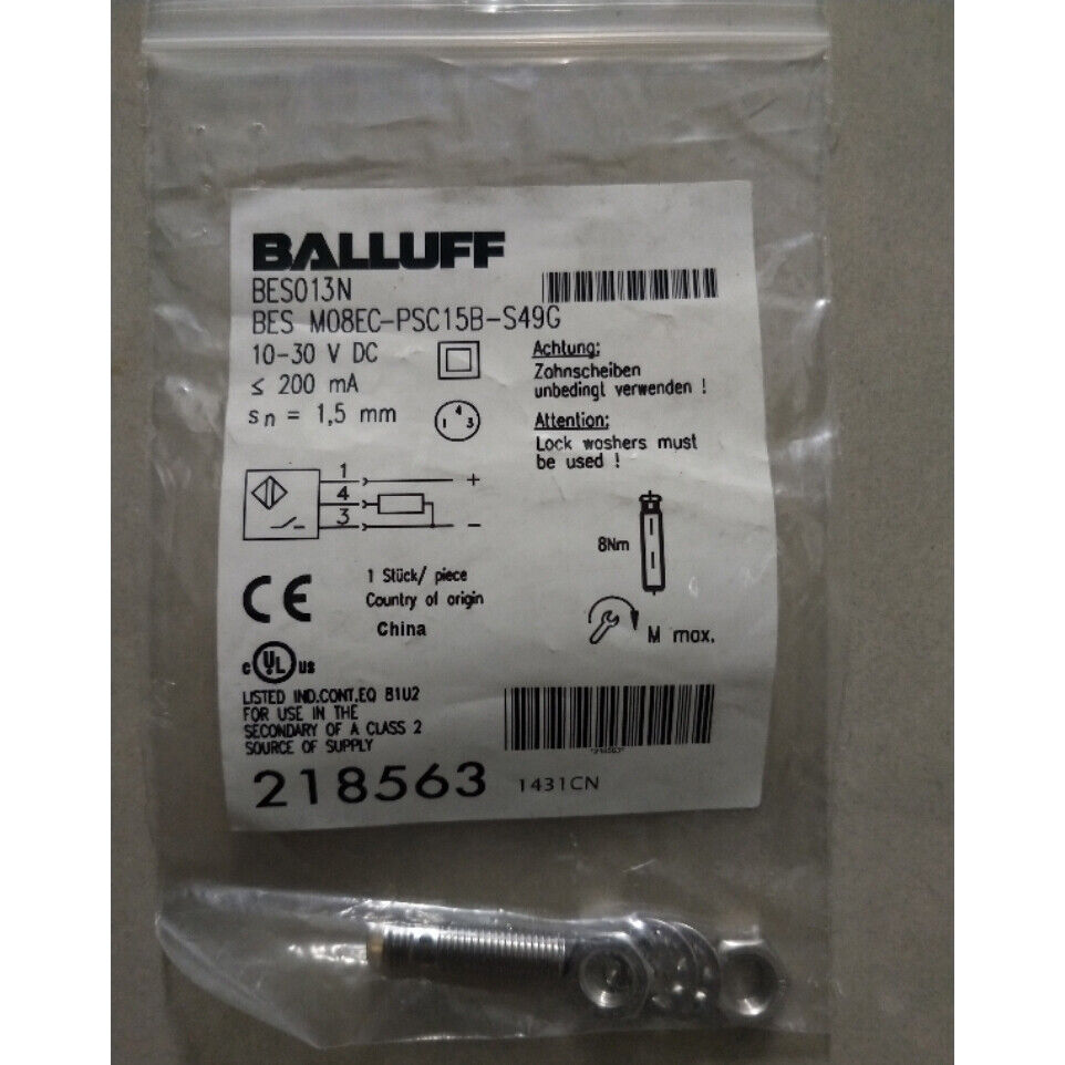 1PC BALLUFF BES M08EC-PSC15B-S49G Proximity Switch SHIPP - BALLOFF