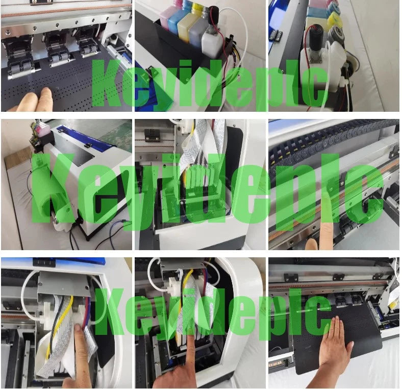 A3+ XP600 DTF Printer With Shaker Dryer Machine and Hot Press Machine #ke