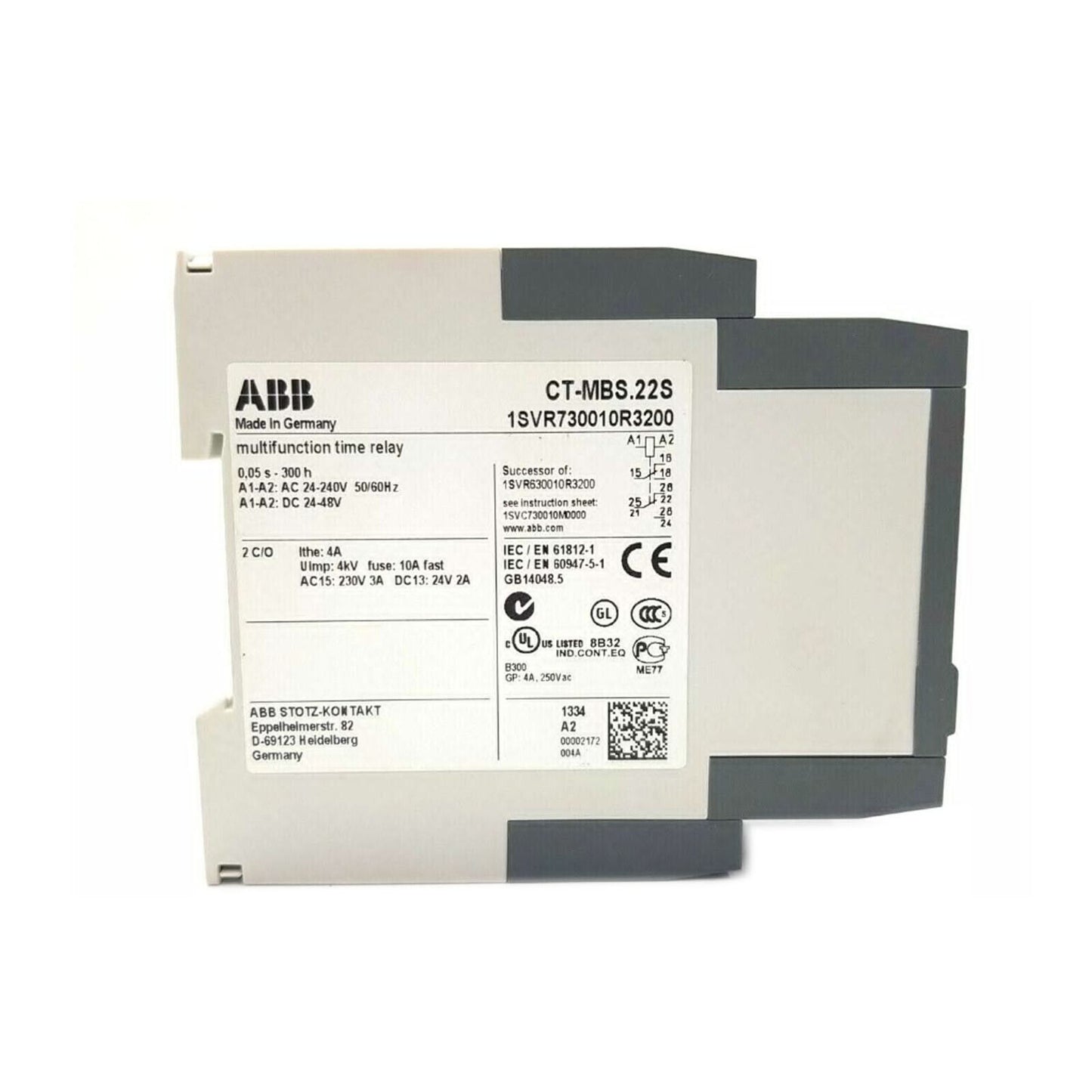 New 1 PC Time Relay for CT-MBS.22S - 24-240V - KOEED
