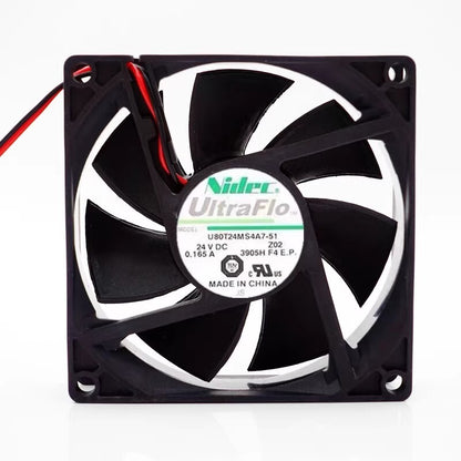 Nidec U80T24MS4A7-51 8025 DC24V 0.165A 8CM 2-Wire Inverter Cooling Fan