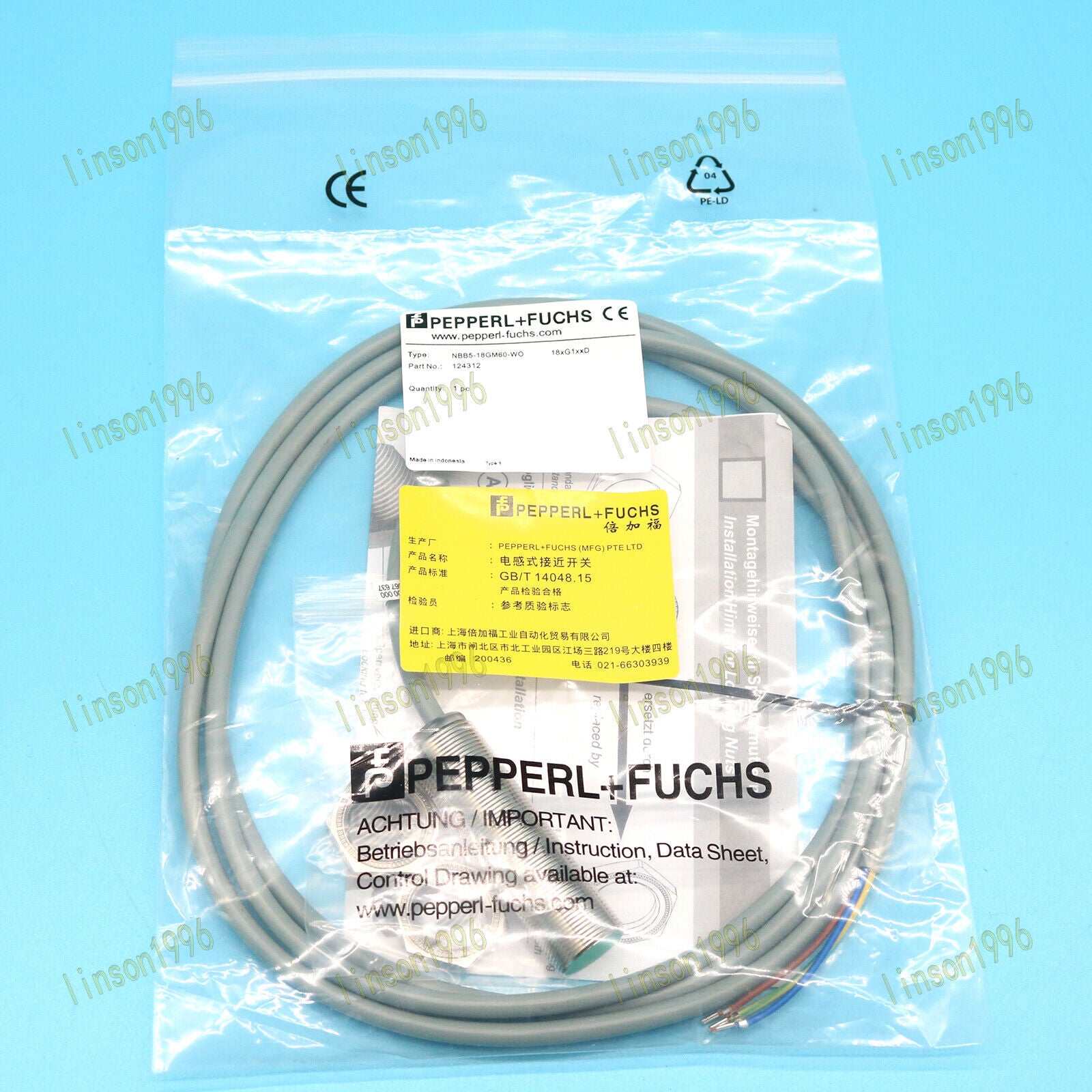 Fast Delivery Pepperl+Fuchs NBB5-18GM60-WO Inductive Proximity Sensor - PEPPERL+FUCHS