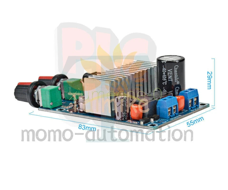 DC12-24V Subwoofer Mono Channel Digital Audio Amplifier Board 100W TPA3116 Bass