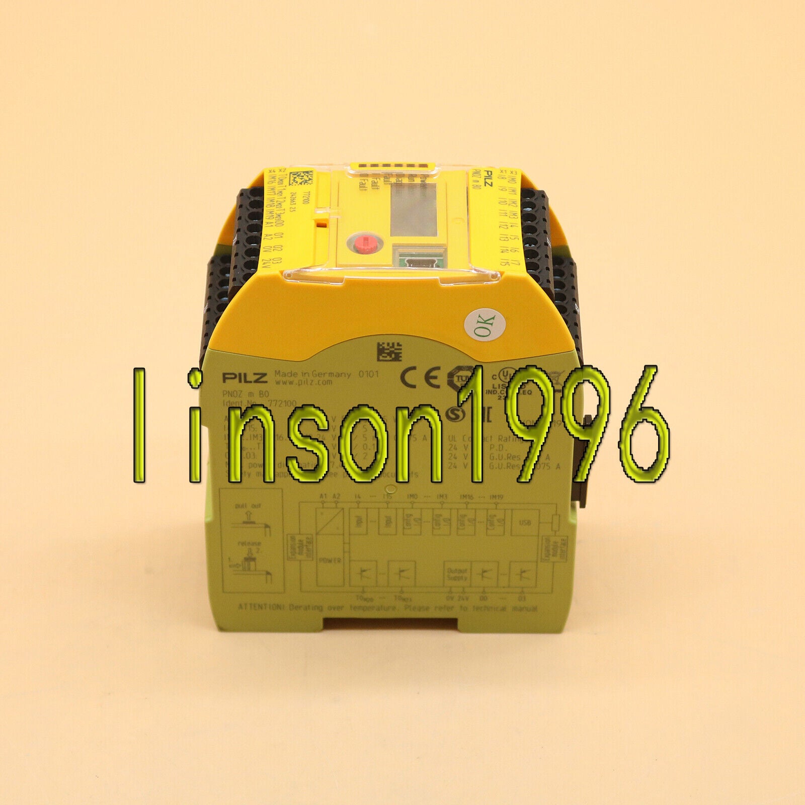 New Pilz Safety Controller Module 772100, 1-Year Warranty - PILZ SAFETY CONTROLLER MODULE 772100
