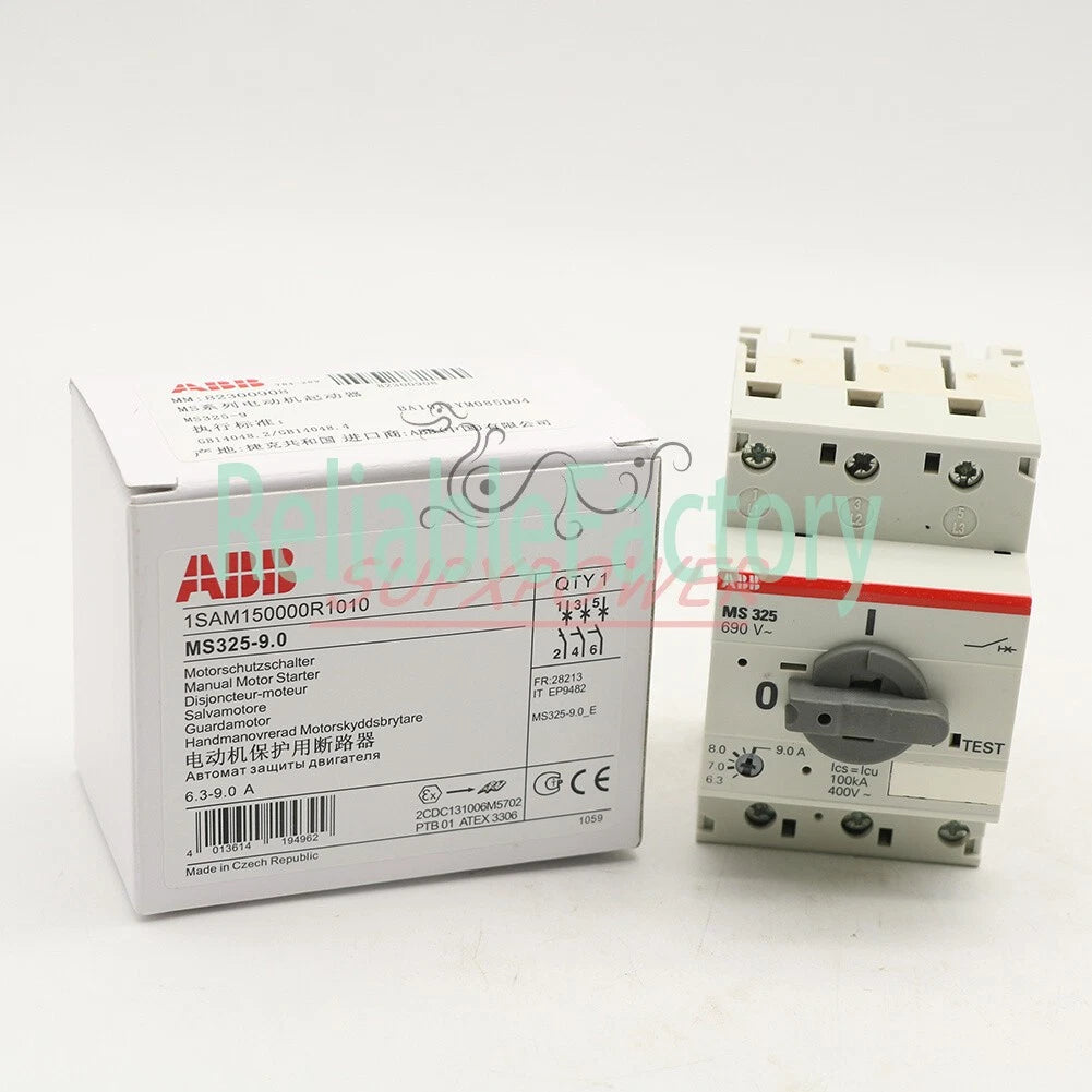 1PCS ABB MS 325-9.0,Manual Motor Starter MS325 6.3...9.0 AMP (1PCS )