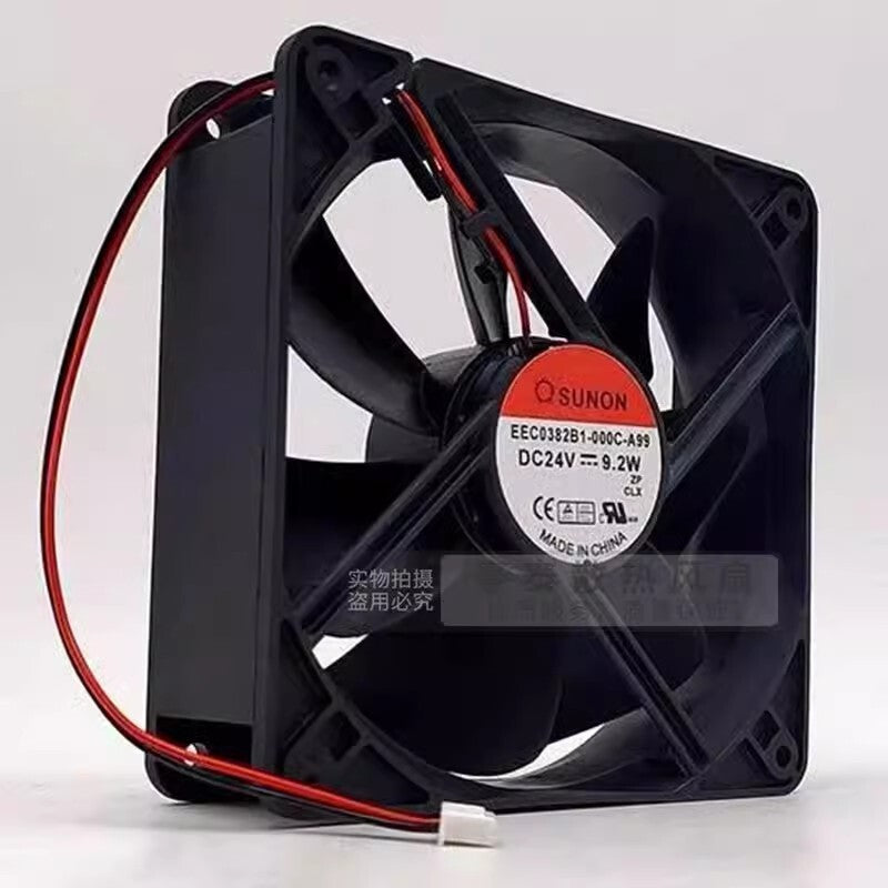 SUNON EEC0382B1-000C-A99 12038 DC24V 9.2W 12CM 2-Pin Silent Cooling Fan