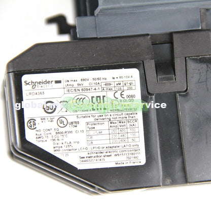 SND Electric Thermal Overload Relay LRD4365 80-104A 1Pcs/