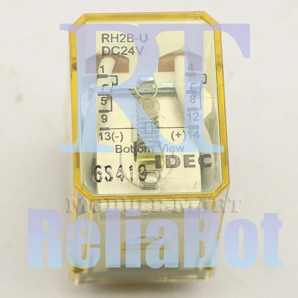 RH2B-U DC24V RH2B-UDC24 Intermediate Relay 8Pins 8A 24VDC 10PCS