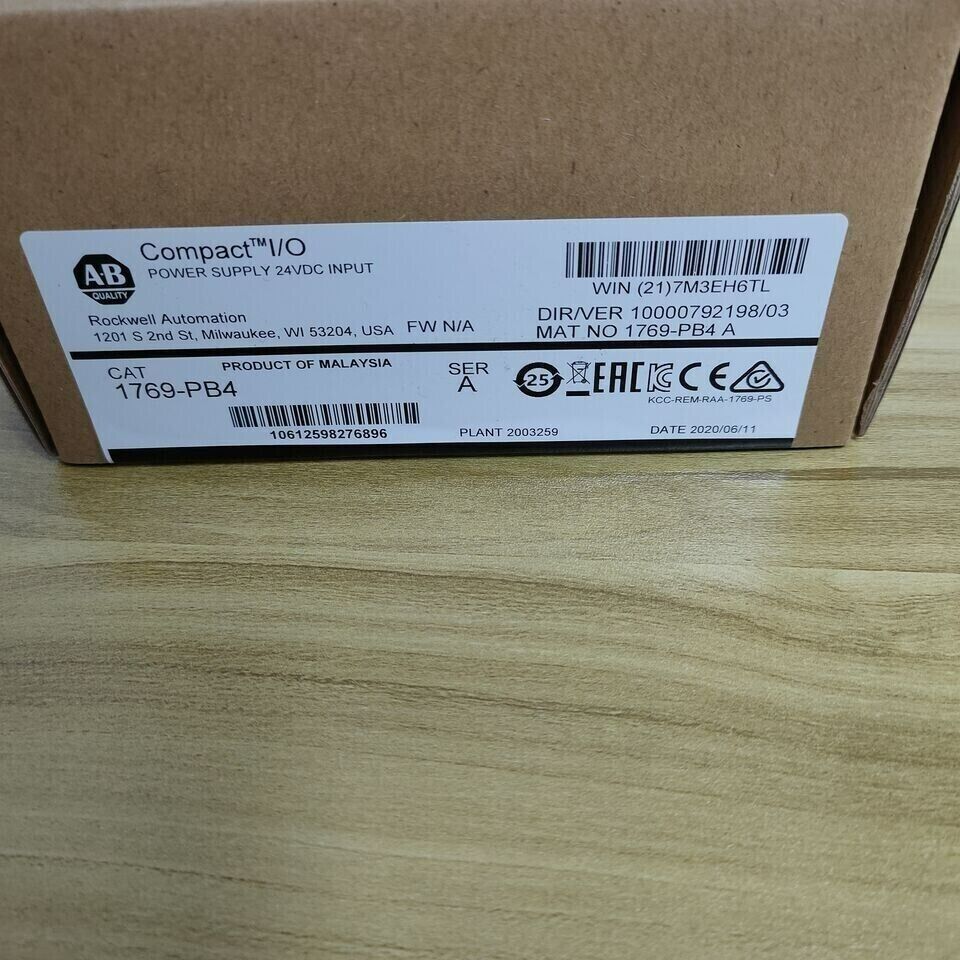 Allen-Bradley CompactLogix Power Supply 1769-PB4 New Factory Sealed - ALLEN-BRADLEY