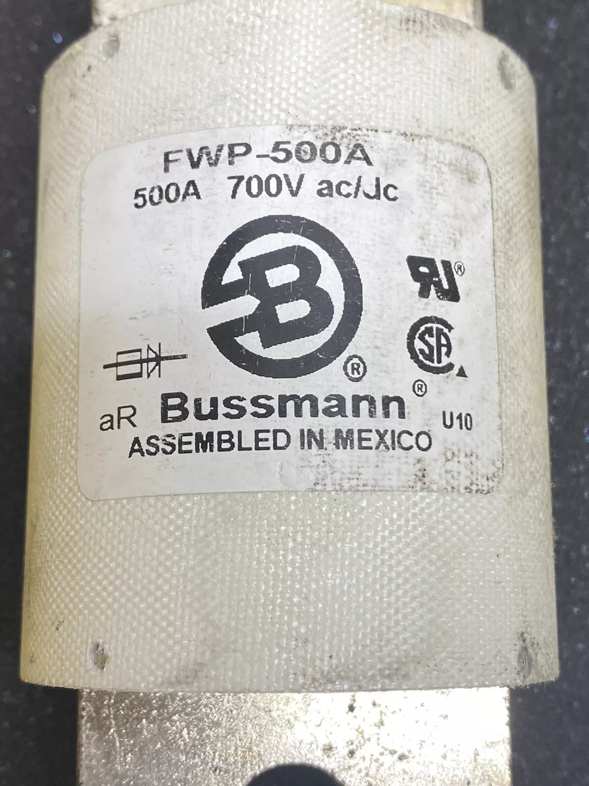 1PC Bussmann FWP-500A (FWP500A) 500Amp (500A) Fast Acting Fuse 700V New Bussmann