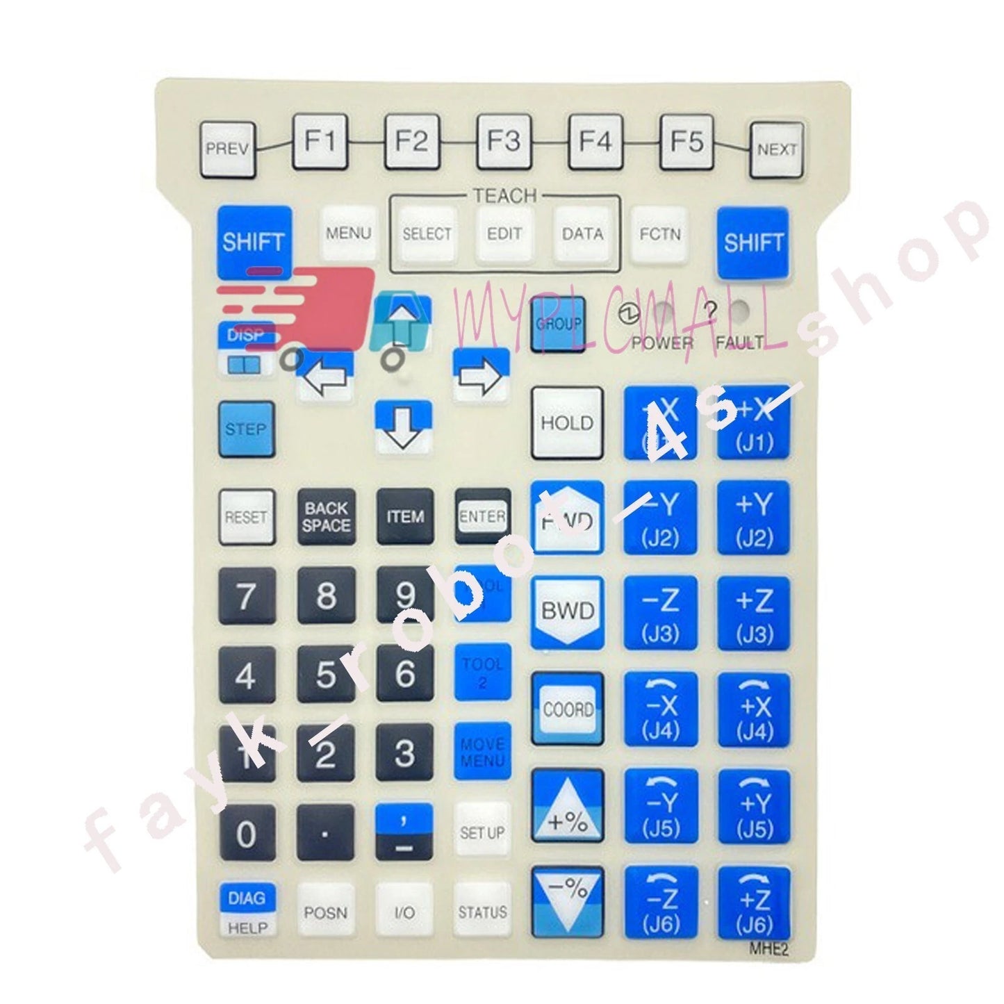 F FANUC A05B-2518-C202#emh teach pendant keyboard MHE2 membrane button film