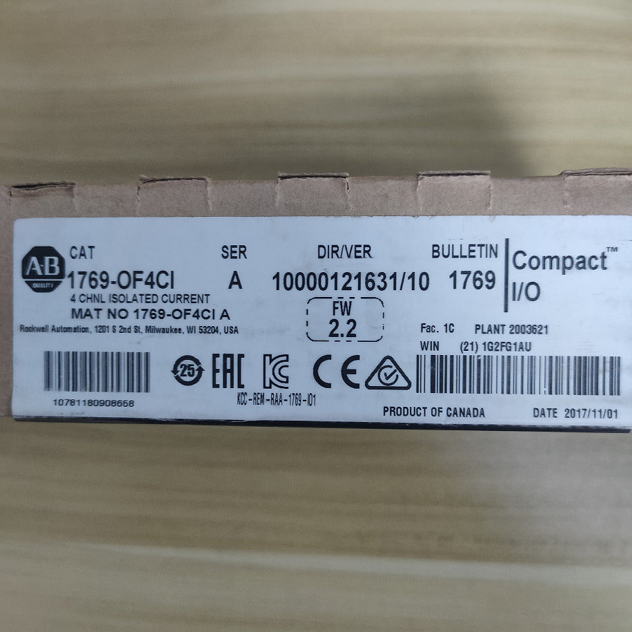 2022 Allen-Bradley 1769-OF4CI 4-Point Current Output Module with High Precision and Configurable Parameters - ALLEN-BRADLEY
