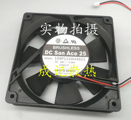 1pcs Sanyo 109P1224H4021 DC24V 0.24A 120mm 12025 inverter fan 2pin
