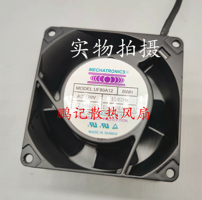 MECHATRONIC UF80A12 BWH 120V 14 12W 8038 2-wire high-end cabinet cooling fan