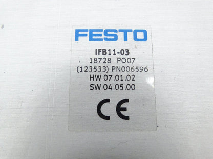 FESTO IFB11-03 PLC MODULE - FESTO