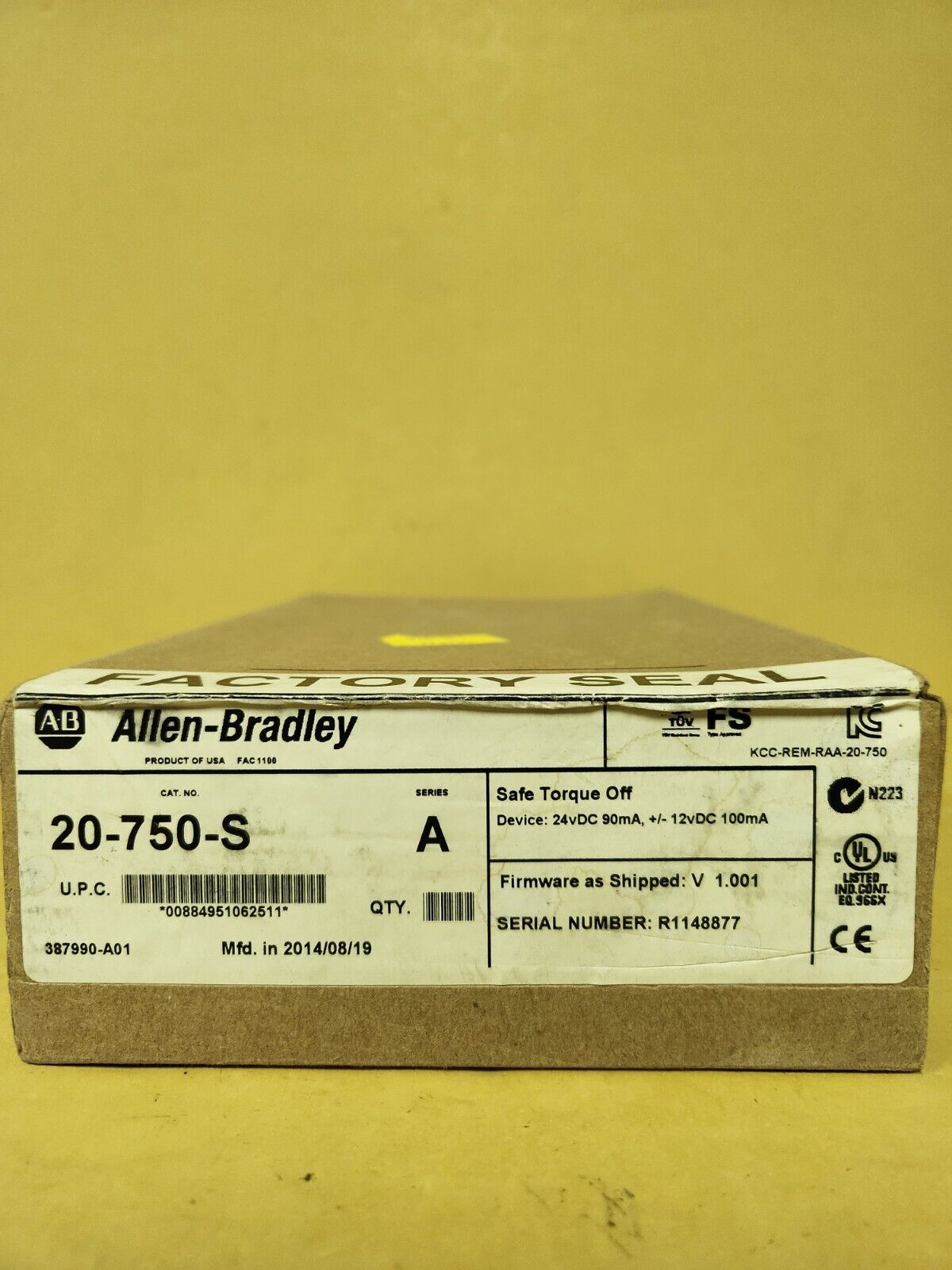 Allen Bradley 20-750-S SER A SHIP - ALLEN BRADLEY