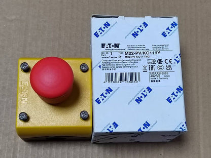 1PC M22-PV/KC11/IY Emergency stop button