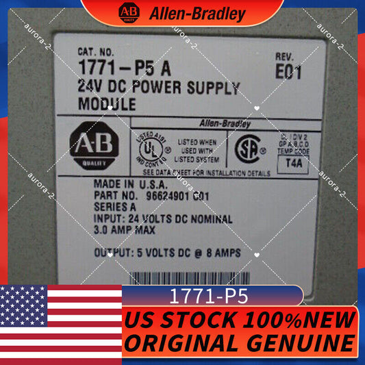 Allen Bradley 1771-P5 A PLC 5 24VDC Power Supply - ALLEN BRADLEY